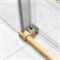 VINCEA Slim Soft Душевой уголок прямоугольный размер 140x80 см, двери раздвижные, профиль - брашированное золото / стекло - прозрачное VSR-1SS8014CLG