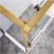 VINCEA Slim-N Душевой уголок прямоугольный размер 130x80 см, двери раздвижные, профиль - брашированное золото / стекло - прозрачное VSR-4SN8013CLG