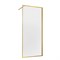 VINCEA Walk in HP Art Душевая перегородка ширина 90 см, профиль - брашированное золото / стекло - рифленое VSW-1HP900FLBG