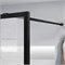 VINCEA Walk in HC Art Душевая перегородка ширина 100 см, профиль - черный матовый / стекло - прозрачное/рифленое VSW-1HC100CFB