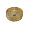 VINCEA Раковина стеклянная VBS-5GL05, 400*400*125, накладная, цвет золото VBS-5GL05