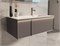VINCEA База под раковину Elise 1000 подвесная, правая, 2 выкатных ящика soft close, серый матовый VMC-4EL100MG-R