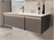 VINCEA База под раковину Elise 1200 подвесная, 2 выкатных ящика soft close, серый матовый VMC-4EL120MG-L
