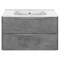 VINCEA База под раковину Paola 800 подвесная, 2 выкатных ящика soft close, Beton VMC-2P800BT