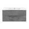 VINCEA База под керамическую раковину Mia 1000 подвесная, 2 выкатных ящика soft close, Beton VMC-2MC100BT
