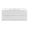 VINCEA База под керамическую раковину Mia 1200 подвесная, 2 выкатных ящика soft close, G.White VMC-2MC120GW