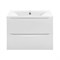 VINCEA База под раковину Mia 600 подвесная, 2 выкатных ящика soft close, G.White VMC-2MA600GW