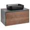 VINCEA База под накладную раковину Mesa 800 подвесная, 1 выкатной/1 скрытый ящик soft close, T.Oak + Beton VMC-2MS800TB