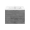 VINCEA База под керамическую раковину Mia 700 подвесная, 2 выкатных ящика soft close, Beton VMC-2MC700BT
