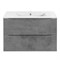 VINCEA База под керамическую раковину Mia Slim 800 подвесная, 2 выкатных ящика soft close, Beton VMC-2MC800S1BT