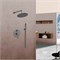 VINCEA Душевой комплект Desire VSFW-1D1GM, встраиваемый, 2 режима, вороненая сталь VSFW-1D1GM - фото 360264