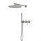 VINCEA Душевой комплект Groove VSFW-4G01BN встраиваемый, 2 режима, 30см верх душ, брашированный никель VSFW-4G01BN