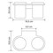 WASSERKRAFT Kammel K-8328D Подстаканник двойной K-8328D