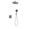VINCEA Душевой комплект Inspire VSFW-3I21MT2GM встраиваемый, термостат, двухрежимный, вороненая сталь VSFW-3I21MT2GM