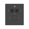 VINCEA Душевой комплект VSFW-321MT1MB встраиваемый, термостатический, двухрежимный, черный VSFW-321MT1MB