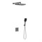 VINCEA Душевой комплект VSFW-321MT1GM встраиваемый, термостат, двухрежимный, вороненая сталь VSFW-321MT1GM