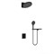 VINCEA Душевой комплект Inspire VSFW-3I21MT3RMB встраиваемый, термостатический, двухрежимный, черный VSFW-3I21MT3RMB