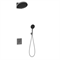 VINCEA Душевой комплект Inspire VSFW-3I21MT3RGM встраиваемый, термостат, двухрежимный, вороненая сталь VSFW-3I21MT3RGM