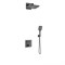 VINCEA Душевой комплект Inspire VSFW-421I4GM встраиваемый, двухрежимный, вороненая сталь VSFW-421I4GM