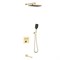 VINCEA Душевой комплект VSFW-4311BG встраиваемый, 3 режима, брашированное золото VSFW-4311BG