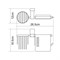 WASSERKRAFT Leine K-5059 Держатель туалетной бумаги и освежителя K-5059 - фото 36244 WASSERKRAFT Leine K-5059 Держатель туалетной бумаги и освежителя K-5059 - фото 36244
