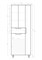 STYLE LINE Колонна "Оптима 700" напольная (1ящ, отделение под халаты) ЛС-000010058