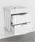 STYLE LINE Тумба с раковиной Style Line подвесная Жасмин 2 (2 ящ.), Комо 60, Люкс белая, PLUS ЛС-00000728