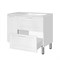 STYLE LINE Тумба универсальная "Альба" (2 ящ./корзина) Барселона 90 Правая, Люкс, белый, PLUS ЛС-000010054