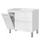 STYLE LINE Тумба универсальная "Альба" (2 ящ./корзина) Барселона 90 Правая, Люкс, белый, PLUS ЛС-000010054