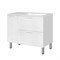 STYLE LINE Тумба универсальная "Альба" (2 ящ./корзина) Барселона 90 Правая, Люкс, белый, PLUS ЛС-000010054