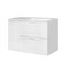 STYLE LINE Тумба универсальная "Альба" (2 ящ./корзина) Барселона 90 Правая, Люкс, белый, PLUS ЛС-000010054