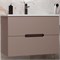 STYLE LINE Тумба подвесная "Матис 80", Classic 80, (2 ящика), тауп темный, ЭМАЛЬ ЛС-00002298