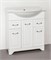 STYLE LINE Тумба с раковиной Олеандр-2 75 (2ящ.) под умывальник Байкал 75, белая ЛС-00000048