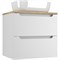 STYLE LINE Тумба подвесная "Бали 60" 2 ящика со столешницей БЕЛЫЙ СОФТ ЛС-00002337