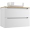STYLE LINE Тумба подвесная "Бали 80" 2 ящика со столешницей БЕЛЫЙ СОФТ ЛС-00002339
