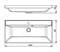STYLE LINE Раковина для мебели ASTI 1000x450 (отдельно не продается) СС-00002464