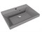 STYLE LINE Раковина для мебели ASTI 600x450 кварц, серый шелк (отдельно не продается) СС-00002469 - фото 364001