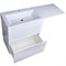 STYLE LINE El Fante Dallas El Fante Тумба под раковину напольная "Даллас 140", 2 ящика, Люкс белая, PLUS СС-00002273