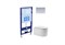 SET AQUATEK МИЯ 3в1 (рама AQUATEK Standard INS-0000012+клавиша KDI-0000014+унитаз МИЯ AQ2004-00 с тонким сиденьем soft-close SET AQUATEK МИЯ-014 3в1