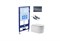 SET AQUATEK МИЯ Т-033 4в1(рама AQUATEK Standard INS-0000012+крепёж KKI-0000016 +кнопка KDI-0000033 +унитаз МИЯ AQ2004T-00 с тонким сиденьем soft-close SET AQUATEK МИЯ Т-033 4в1