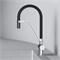 AM.PM Func Смеситель для кухни с каналом для питьевой воды и гибким изливом, хром,черн. излив F8F07802