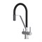 AM.PM Func Смеситель для кухни с каналом для питьевой воды и гибким изливом, сатин,черн. излив F8F07812