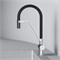 AM.PM Func Смеситель для кухни с каналом для питьевой воды и гибким изливом, сатин,черн. излив F8F07812