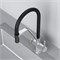 AM.PM Func Смеситель для кухни с каналом для питьевой воды и гибким изливом, сатин,черн. излив F8F07812