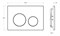 BELBAGNO Кнопка смыва BB-03C-BL, белый глянец BB-03C-BL