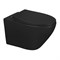 AZARIO Keras Унитаз подвесной matt black 520х370х360 безободковый, с быстросъемным сиденьем микролифт, черный матовый (AZ-99046B) AZ-99046B