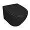 AZARIO Keras Унитаз подвесной matt black 520х370х360 безободковый, с быстросъемным сиденьем микролифт, черный матовый (AZ-99046B) AZ-99046B