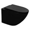 AZARIO Grado Унитаз подвесной 370х490х360 безободковый, слив "Скрытое Торнадо", с быстросъемным сидением микролифт, черный матовый (AZ-0046-UQ3-MB) AZ-0046-UQ3-MB