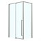 AZARIO Душевое ограждение распашное MALE 900х900х1950 прозрачное стекло 6 мм, профиль графит матовый (AZ-J50-90-MGR-CL) AZ-J50-90-MGR-CL