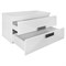 AZARIO Комплект ZENA Тумба 100/2 1000х450х585 подвесная, с раковиной CLASSIK 100, белый глянец, ручка хром (CS00096981) CS00096981